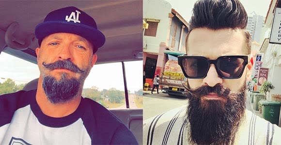 Handlebar Moustache Styles - handlebar mustache - curly mustache